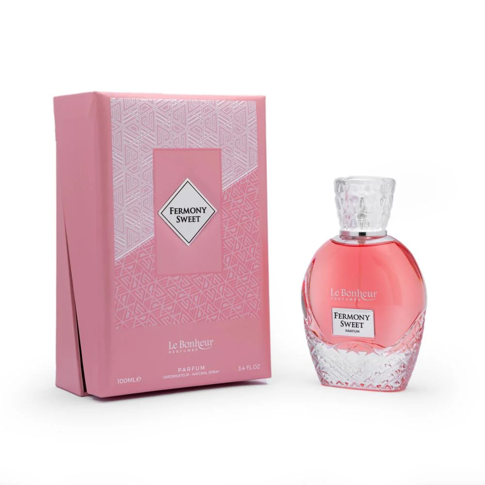 9618aca6-202a-44e7-a529-f23381383e3c-1000x1000-gNXec42cpGaO5RgcTb4XW0FzyXRjwgcxmL0FM1up Fermony Sweet By Le Bonheur perfumes 100 Ml Eau De Perfum - الصورة 1